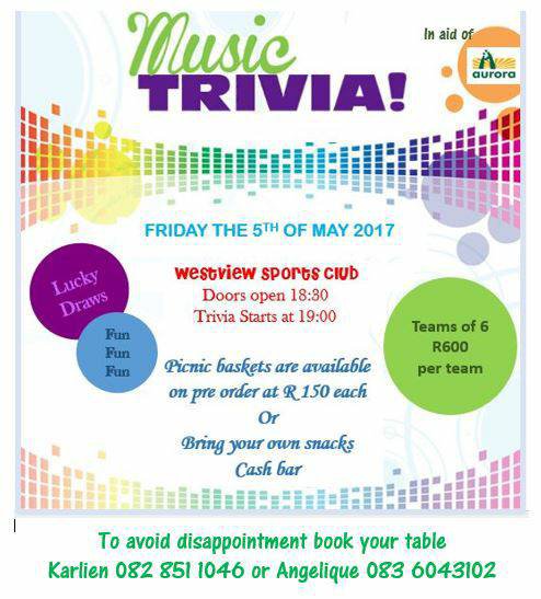 Music Trivia In Aid of Aurora Special Care Center