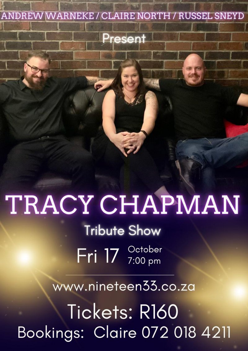 Nineteen33 Speakeasy ** Tracy Chapman Tribute Show
