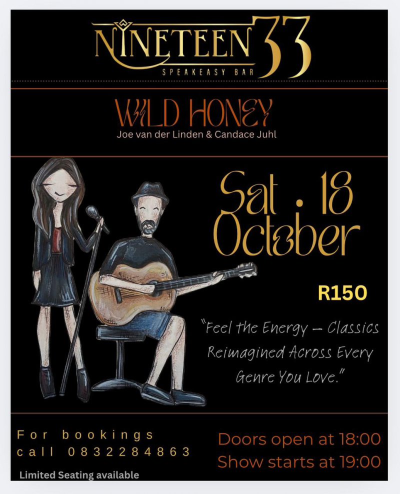 Nineteen33 Speakeasy ** Wild Honey