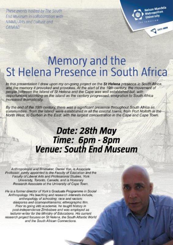 NMMU NDEPARTMENT OF ARTS & CULTURE:PUBLIC LECTURE