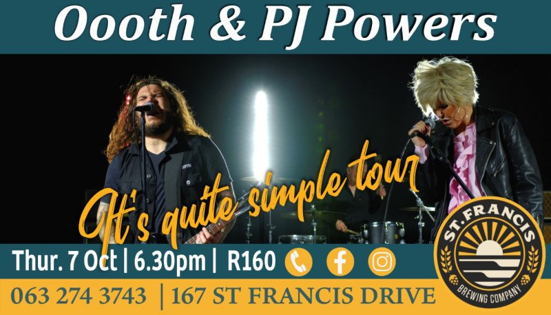 Oooth & PJ Powers - It's Quite Simple Tour - St. Francis Brewing Co