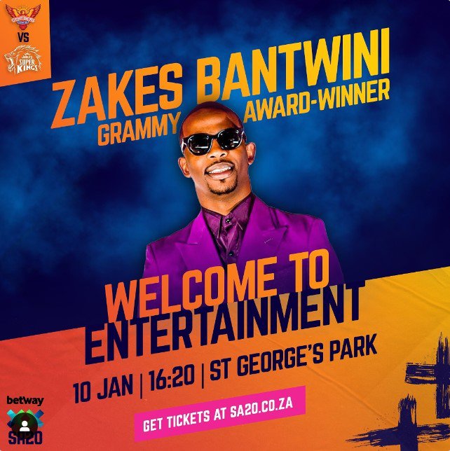 Opening acts for Betway SA20 Season 2 Announced!