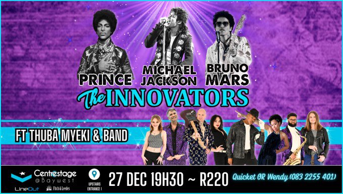 Prince, Michael Jackson and Bruno Mars : The Innovators ft Thuba Myeki 