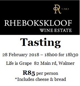 Rhebokskloof Wine Tasting