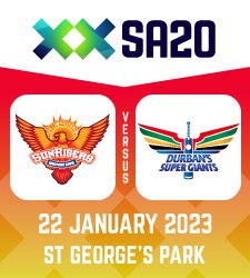 SA20 - Sunrisers Eastern Cape vs Durban