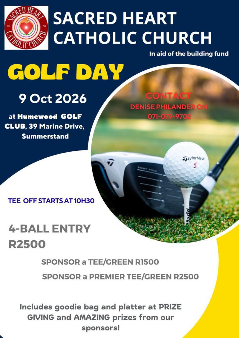 SACRED HEART CATHOLIC CHURCH GOLF DAY