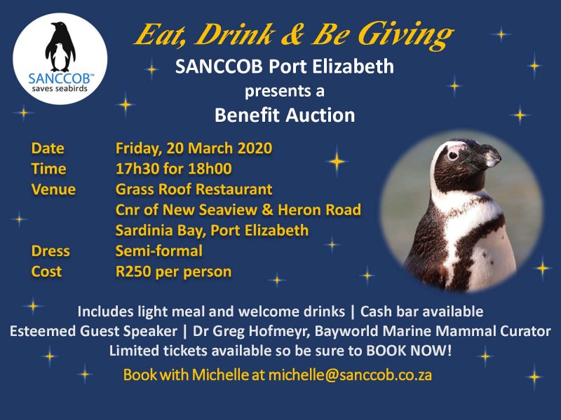 SANCCOB Benefit Auction