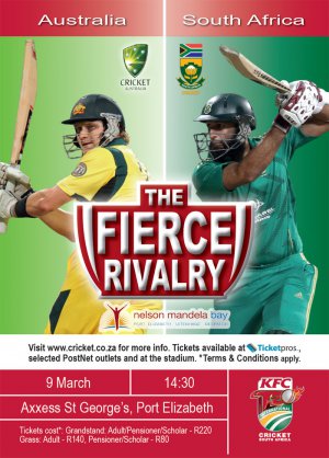 South Africa v Australia, 1st T20I