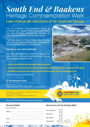 South End- Baakens Commemoration WALK