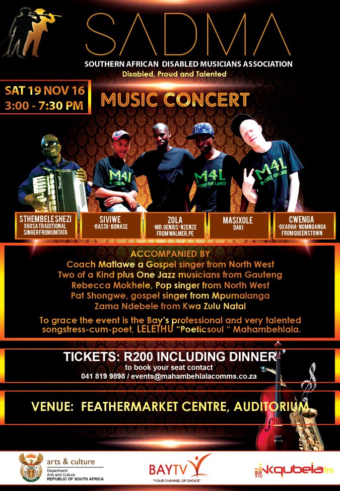 Southern African Disabled Musicians Association - Music Concert