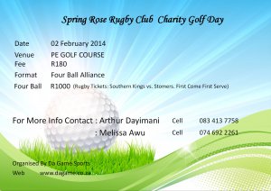 Spring Rose RFC Charity Golf Day