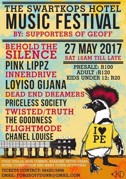 SUPPORTERS OF GEOFF TO HOST SWARTKOPS MUSIC FESTIVAL