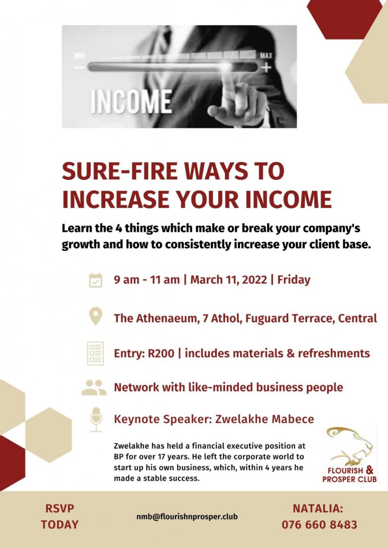 Sure-Fire Ways to Increase your Income 