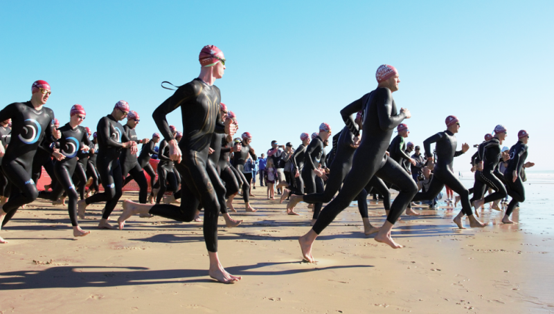 SWIMMERS ENJOY NEW WINTER SWIM