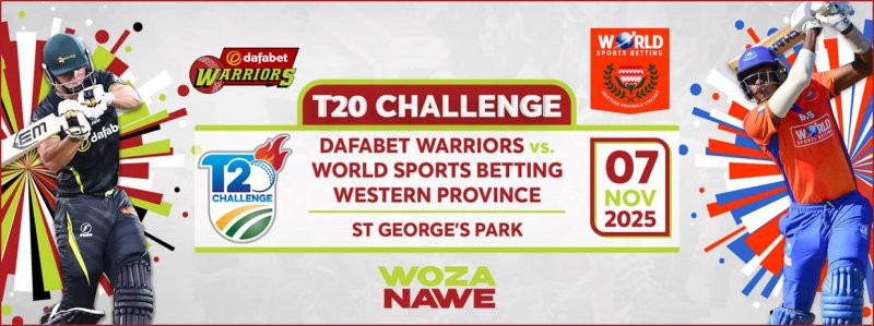 T20 Dafabet Warriors vs Western Province (17h00)