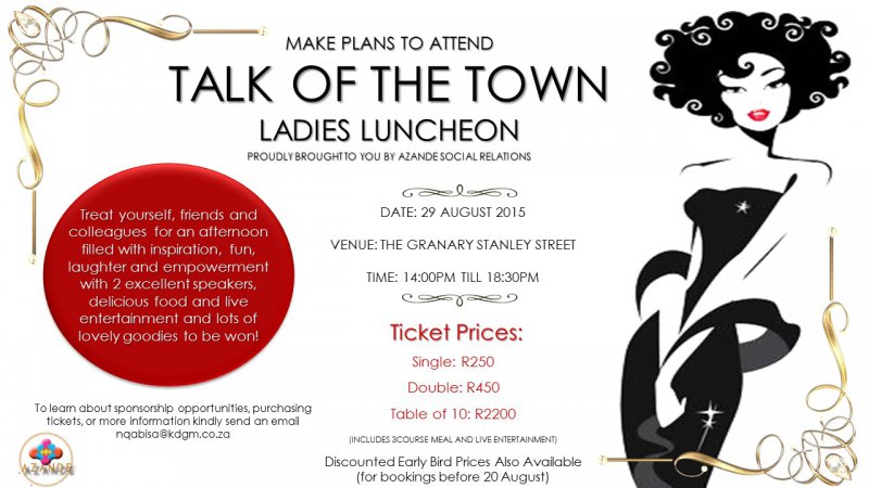 Talk of The Town, Ladies Luncheon 