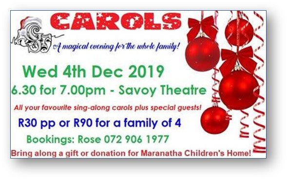 The Port Elizabeth Gilbert & Sullivan Society's Annual Carols Evening