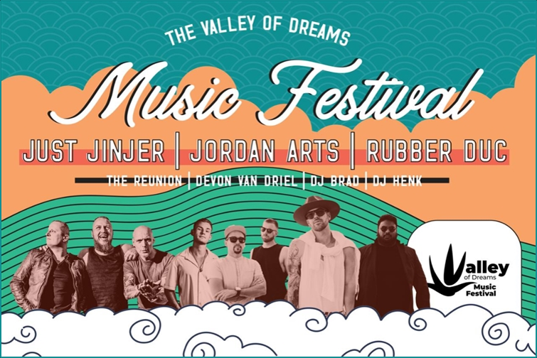 The Valley of Dreams Music Festival | Just Jinger | Jordan Arts | Rubber Duc