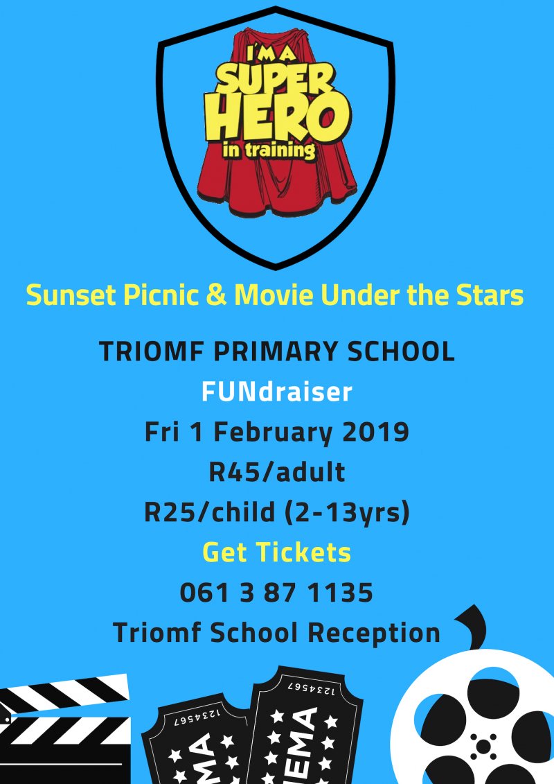 Triomf Primary Super Hero Fundraiser_Movie under the Stars
