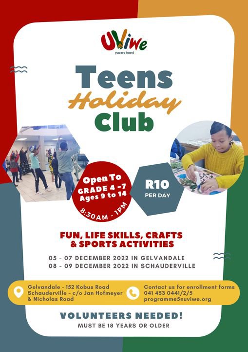 Uviwe Holiday Programme - Gelvandale