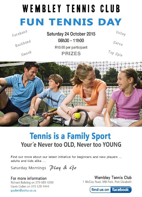 Wembley Tennis Club - FUN Tennis Day