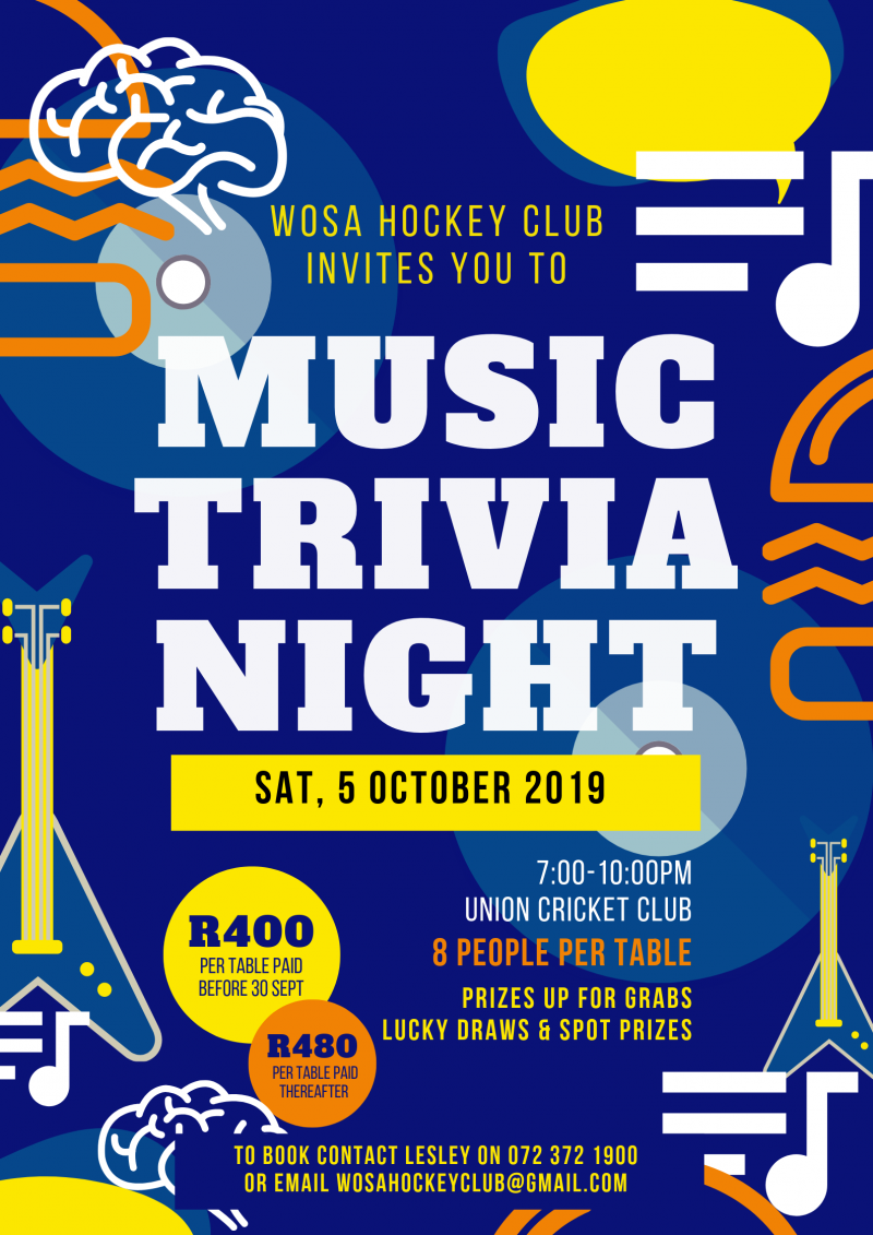 WOSA Hockey Club Music Trivia